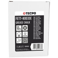 TECPO Fett-Kreide, Reifenmarkierkreide Weiß – 12 Stück, Reifen-Kreide