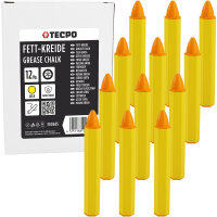 TECPO Fett-Kreide, Reifenmarkierkreide Gelb – 12...