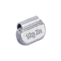 TECPO Auswuchtgewichte - Schlaggewichte 10g Zink für Stahlfelgen, 100-tlg.