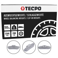 TECPO Auswuchtgewichte Schlaggewichte 25g Zink für...