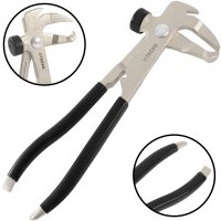 TECPO Reifenmontagepaste schwarz 5 kg + Pinsel + Auswuchtzange + Felgenkantenschutz + Einziehwerkzeug + Radierer + Schaber