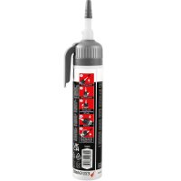 6x TECPO Hochtemperatur Silikon Dichtung HSD 30 schwarz, 200 ml