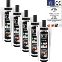 5x TECPO Injektionsmörtel SF 300 Verbundmörtel...