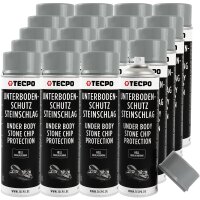 20x TECPO Unterbodenschutz überlackierbar hell, 500 ml