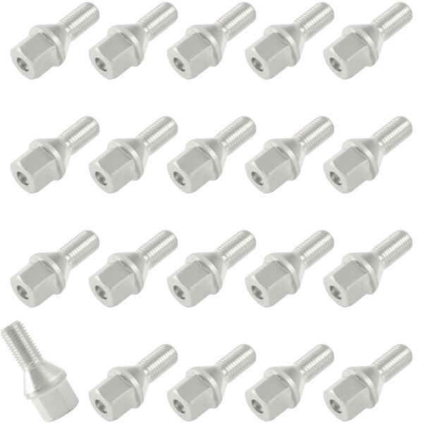 20x TECPO Radbolzen Radschrauben M12x1,5 für OPEL