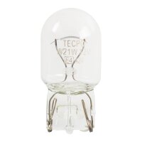 TECPO Glühbirne 12V-21W, W21W Orange + 12V-21W, W3X16D Glassockel