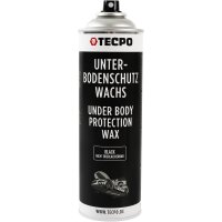 6x TECPO Unterbodenschutz überlackierbar schwarz, 500 ml