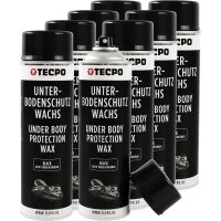 8x TECPO Unterbodenschutz überlackierbar schwarz,...