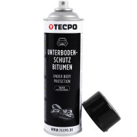 8x TECPO Unterbodenschutz Bitumen schwarz, 500 ml