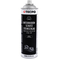 8x TECPO Unterbodenschutz überlackierbar schwarz, 500 ml