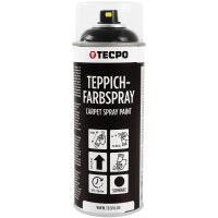 6x TECPO 1K Farbspray Schwarz Teppich / Fußmatten,...
