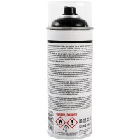 6x TECPO 1K Farbspray Schwarz Teppich / Fußmatten, 400 ml + Sprühpistole