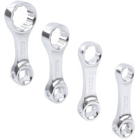 TECPO Drehmomentadapter-Set mit 12-Kant Ringschlüssel-Adapter 3/8" 10-tlg.