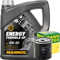 MANN-FILTER Ölfilter + MANNOL 5W-30 7701 für...