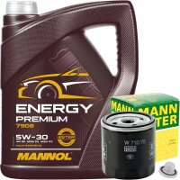 MANN-FILTER Ölfilter + Schraube + MANNOL Energy...
