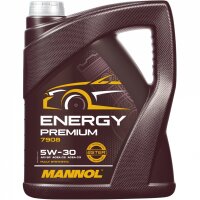 MANN-FILTER Ölfilter + Schraube + MANNOL Energy Premium 5W-30, 5L