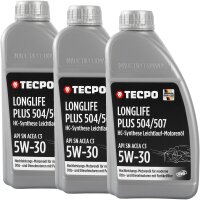 3L TECPO 5W-30 LONGLIFE PLUS MOTORÖL für VW...