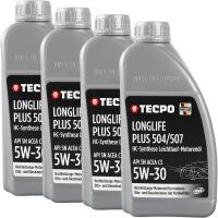 4L TECPO 5W-30 LONGLIFE PLUS MOTORÖL für VW...