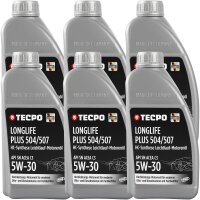 6L TECPO 5W-30 LONGLIFE PLUS MOTORÖL für VW...