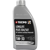 12L TECPO 5W-30 LONGLIFE PLUS MOTORÖL für VW 504.00 507.00 MB 229.31 229.51 BMW LL-04 C30