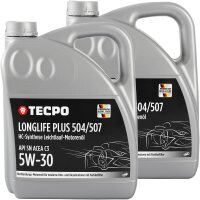 2x 5L TECPO 5W-30 LONGLIFE PLUS MOTORÖL für VW...