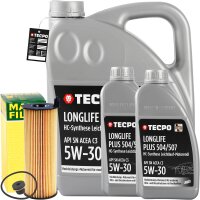 MANN-FILTER Ölfilter + 7L TECPO 5W-30 LONGLIFE PLUS...