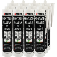 12x TECPO Universal Montagekleber Ultra FIX Power...