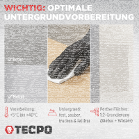TECPO Universal Montagekleber Ultra FIX Power Baukleber 480g Weiß + Montagekleber HIGH TACK Baukleber, 1x 455g Kleber + Dichtstoffe MS-Polymer SMP