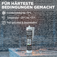 TECPO Universal Montagekleber Ultra FIX Power Baukleber 480g Weiß + Montagekleber HIGH TACK Baukleber, 1x 455g Kleber + Dichtstoffe MS-Polymer SMP