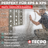 TECPO Universal Montagekleber Ultra FIX Power Baukleber 480g Weiß + Montagekleber HIGH TACK Baukleber, 1x 455g Kleber + Dichtstoffe MS-Polymer SMP