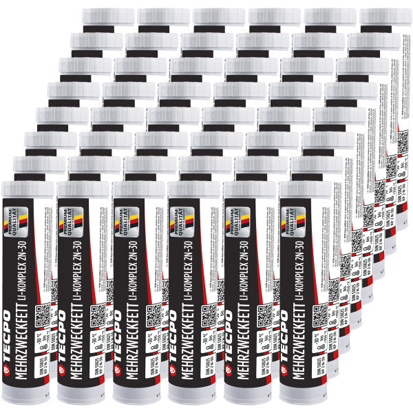 TECPO Mehrzweckfett 48x400g Hochleistungs Li-Komplex Schmierfett KP 2N-30 Lithium Fett