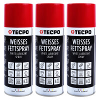TECPO Weisses Fettspray Sprühfett White Grease 3x...
