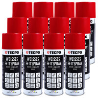 TECPO Weisses Fettspray Sprühfett White Grease 12x...