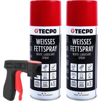 TECPO Weisses Fettspray Sprühfett White Grease 2x...