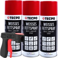 TECPO Weisses Fettspray Sprühfett White Grease 3x...