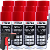TECPO Weisses Fettspray Sprühfett White Grease 12x...