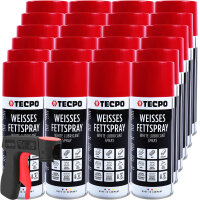 TECPO Weisses Fettspray Sprühfett White Grease 24x...