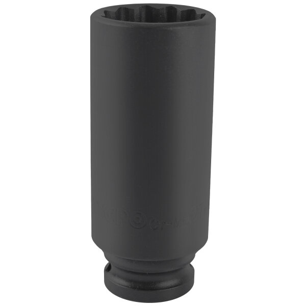 TECPO Kraft-Steckschlüssel-Einsatz 1/2" SW 27mm Zwölfkant, tief Antrieb Innenvierkant 12,5 mm