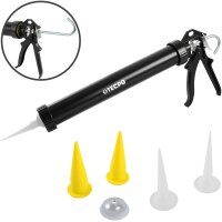 1x TECPO Allrounder Montagekleber HIGH TACK SMP 1x 455g Weiß + Alu-Kartuschenpresse