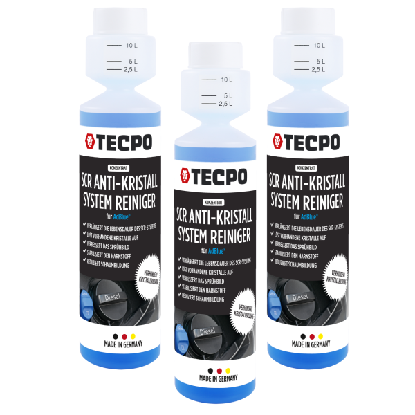 3x TECPO SCR Anti-Kristall Additiv Konzentrat AdBlue® 250 ml