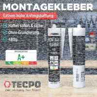 4x TECPO Universal Montagekleber Ultra FIX Power...
