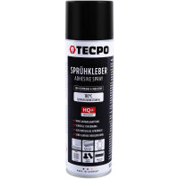 3x TECPO Sprühkleber 110°C  Wärmestand mit Hohe Anfangshaftung Spezial Kleber Industriekleber Alleskleber + Sprühpistole für Spraydosen Aerosol-Dosen
