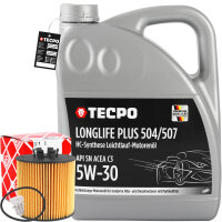 FEBI BILSTEIN 37441 ÖLFILTER + 5L TECPO 5W-30...