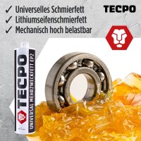 2x TECPO Universal Mehrzweckfett EP2, 500g +...