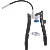 5x TECPO Universal Mehrzweckfett EP2, 500g + Zweihand-Kartuschen Fettpresse 2in1 PROFI-Ausführung 500g für Schraubkartuschen / Fett Mehrzweckfett