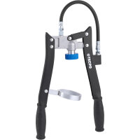 12x TECPO Universal Mehrzweckfett EP2, 500g + Zweihand-Kartuschen Fettpresse 2in1 PROFI-Ausführung 500g für Schraubkartuschen / Fett Mehrzweckfett