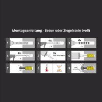 6x TECPO Injektionsmörtel SF 300 Verbundmörtel Montagemörtel 300 ml + Kartuschenpresse 25:1 für Kartuschen 150–310 ml