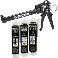 3x TECPO Universal Montagekleber Ultra FIX Power...