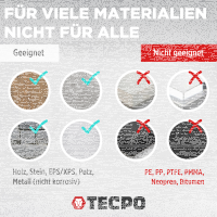 3x TECPO Universal Montagekleber Ultra FIX Power Baukleber 480g Weiß + Kartuschenpresse Kartuschenpistole 25:1