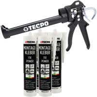 4x TECPO Universal Montagekleber Ultra FIX Power...